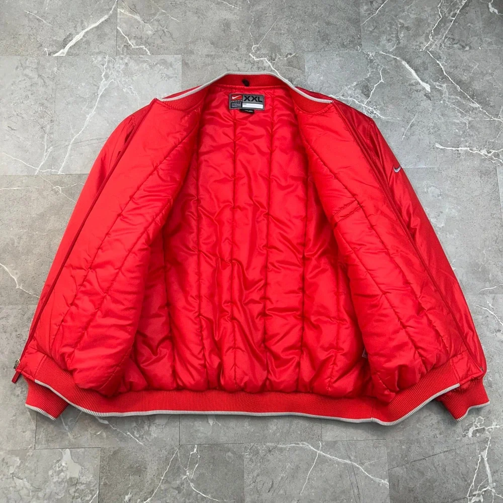 Vintage Nike Team Ohio State Buckeyes Puffer Jacket Men 2XL Bomber Coat Football